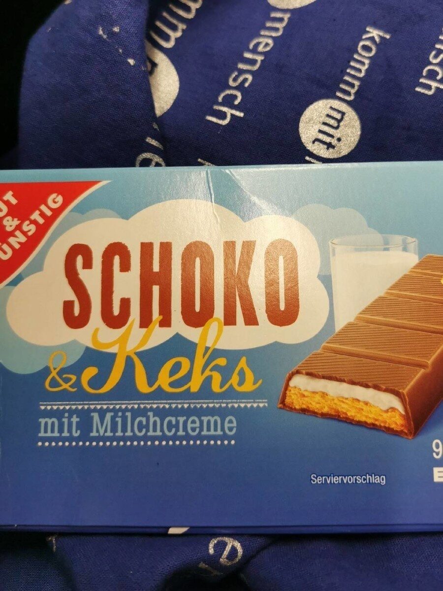 Schoko Keks mit Milchcreme - Product - de