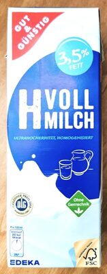 H-Vollmilch 3,5 % Fett - Produit - de