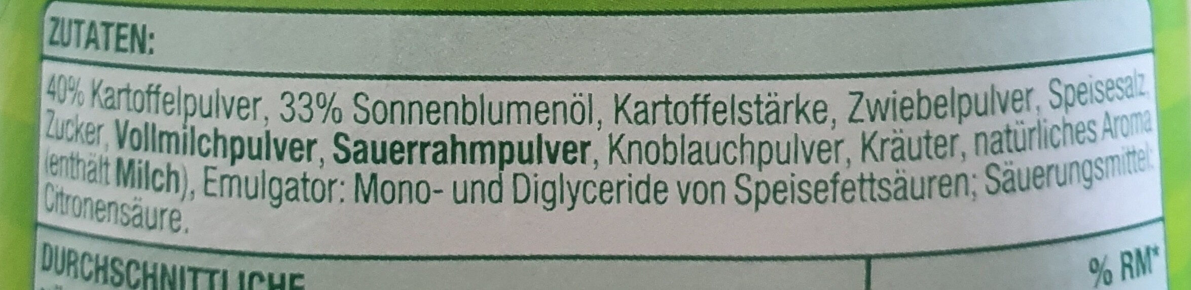Gut & Günstig Stapelchips - Ingrediënten - de