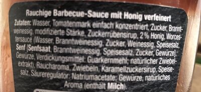 Barbecue Smokey Honey Sauce - Ingredients - de