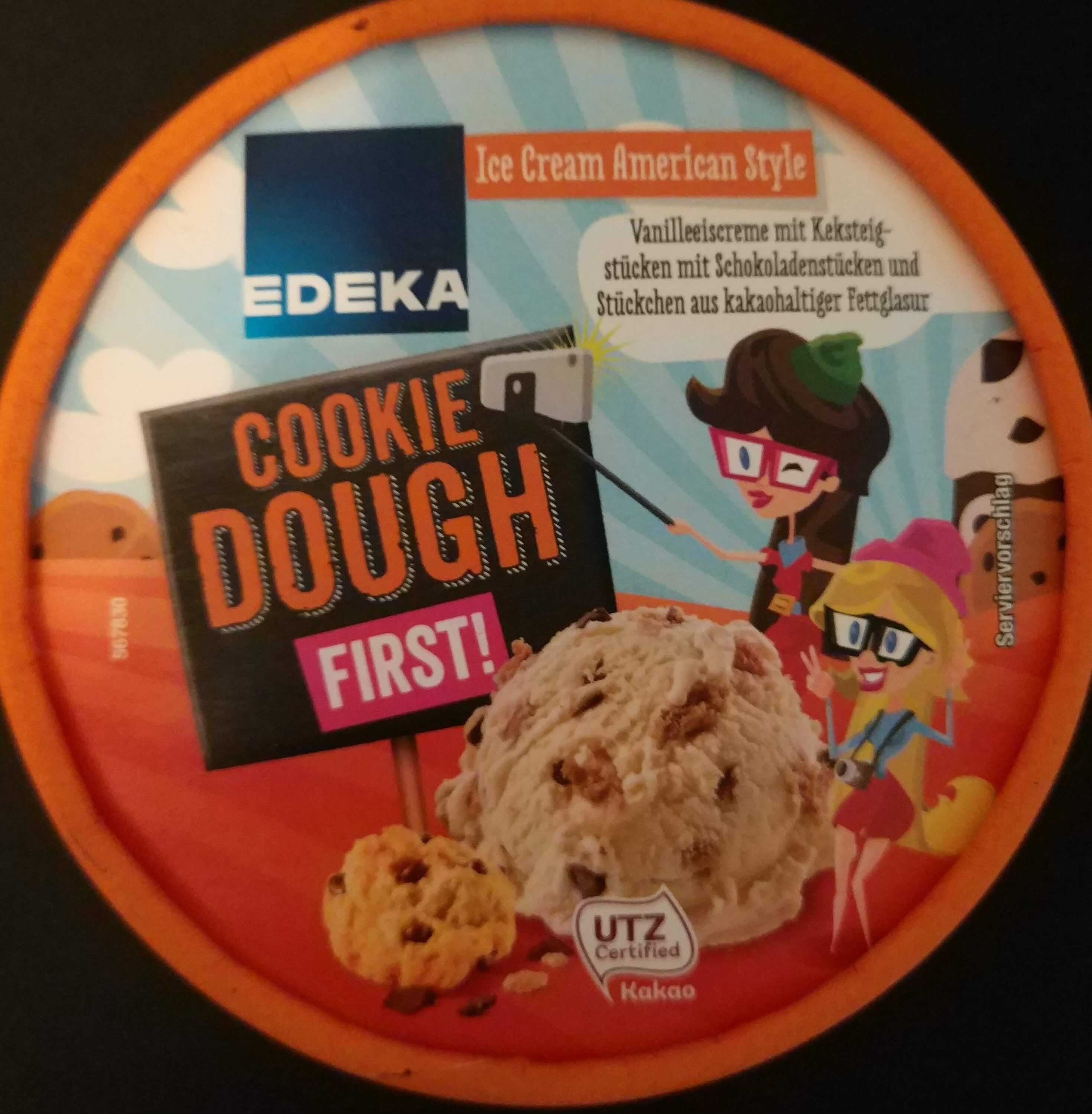 Ice Cream American Style "Cookie Dough First!" - Produkt