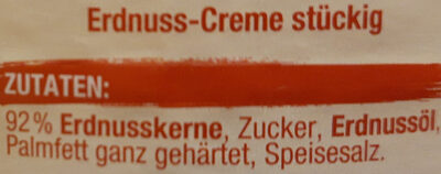 Crunchy Erdnuss-Creme - Zutaten