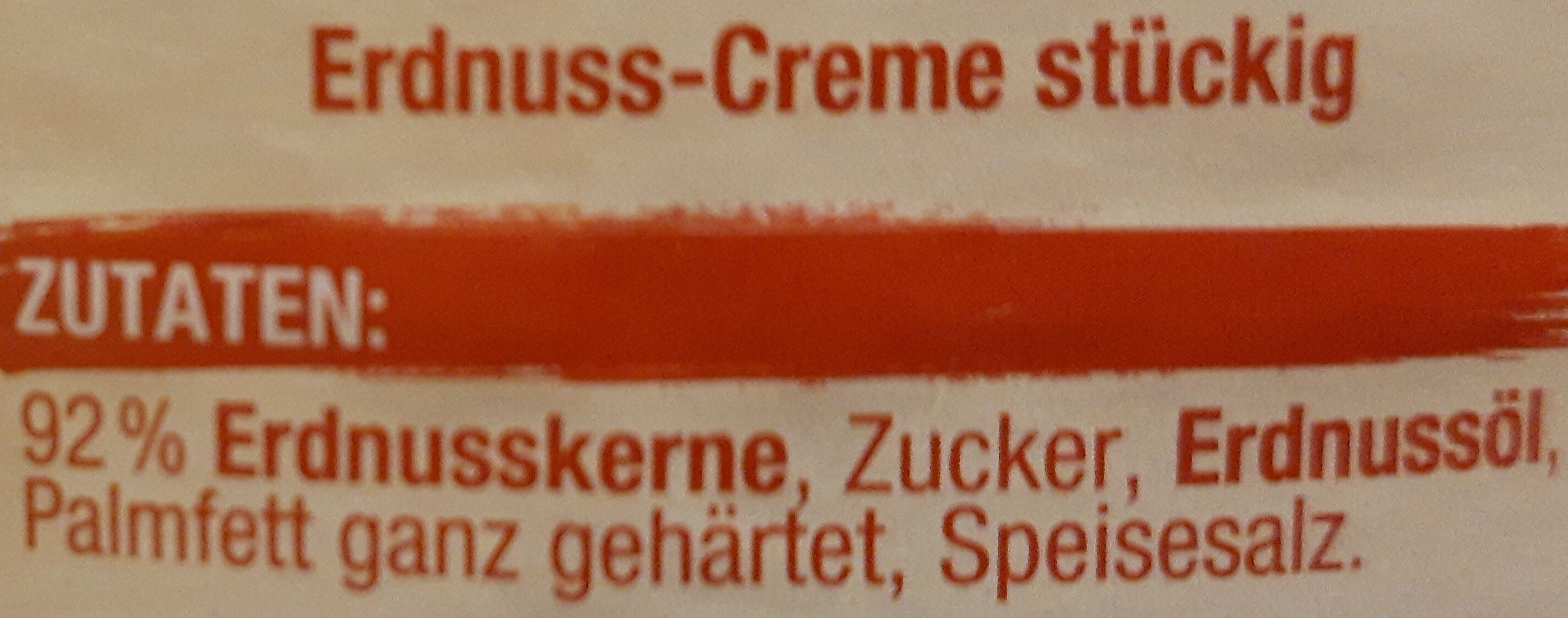 Crunchy Erdnuss-Creme - Ingredienser - de