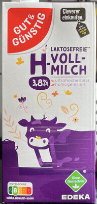 Laktosefreie H-Vollmilch - Produkt