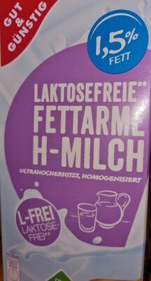 Laktosefreie H-Milch, 1,5% Fett - Produkt