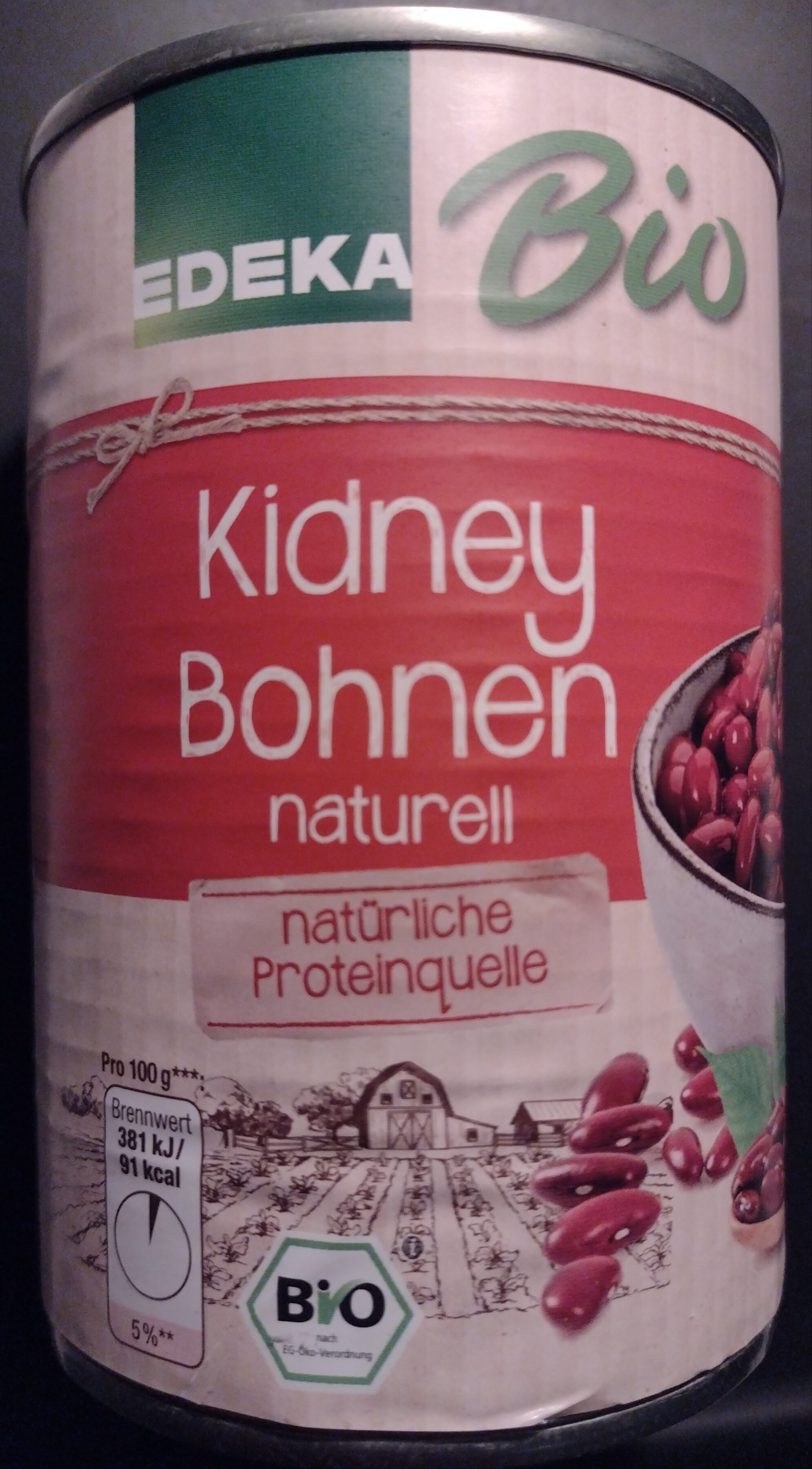Kidney Bohnen naturell - Bio - Produkt