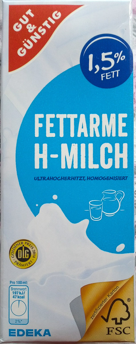 Fettarme H-Milch - Produkt