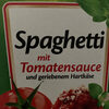 Spaghetti mit Tomatensoße und geriebenen Hartkäse - Product