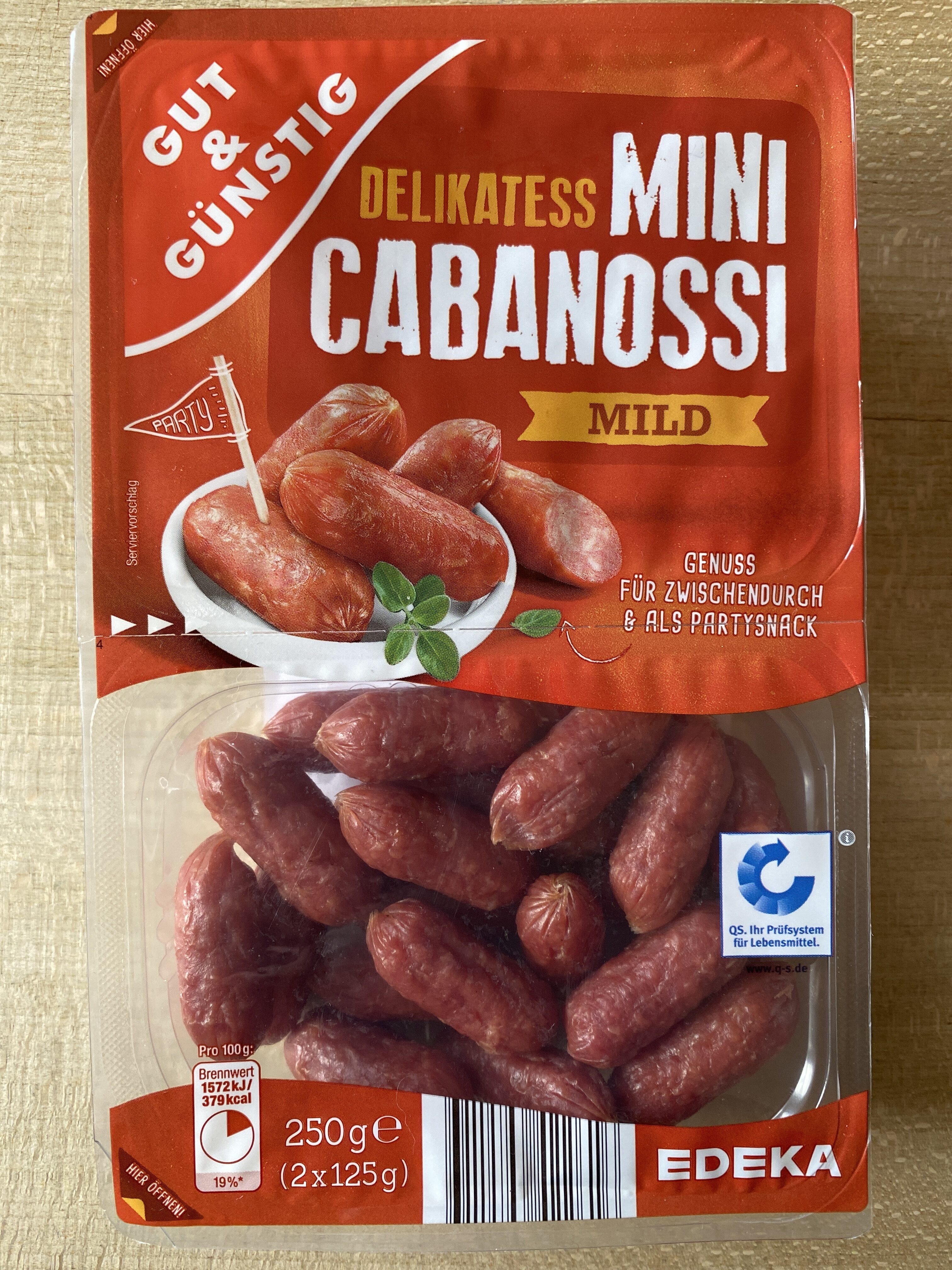 Delikatess Mini Cabanossi - Ingredients - de
