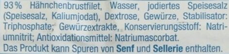 Hähnchenbrust Filetroulade - Ingredientes - de
