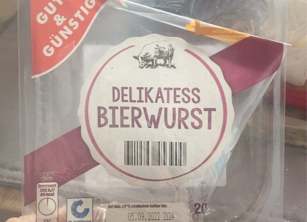 Delikatess Bierwurst - نتاج - de