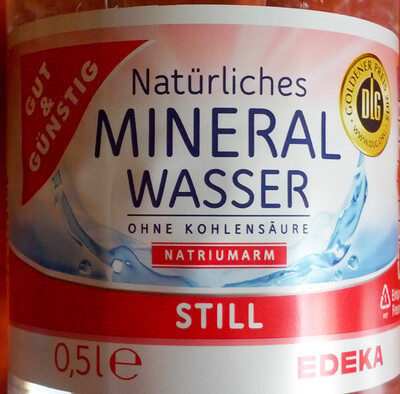Natürliches Mineralwasser ohne Kohlensäure - Product - de