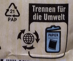 Weizenmehl Type 405 - Instruction de recyclage et/ou informations d'emballage - de