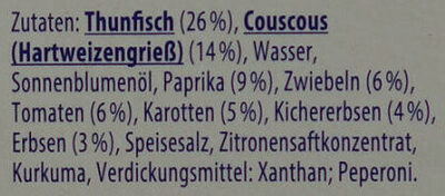 Thunfisch-Salat COUSCOUS - Ingredients - de