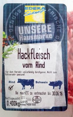 Hackfleisch vom Rind - Produkt