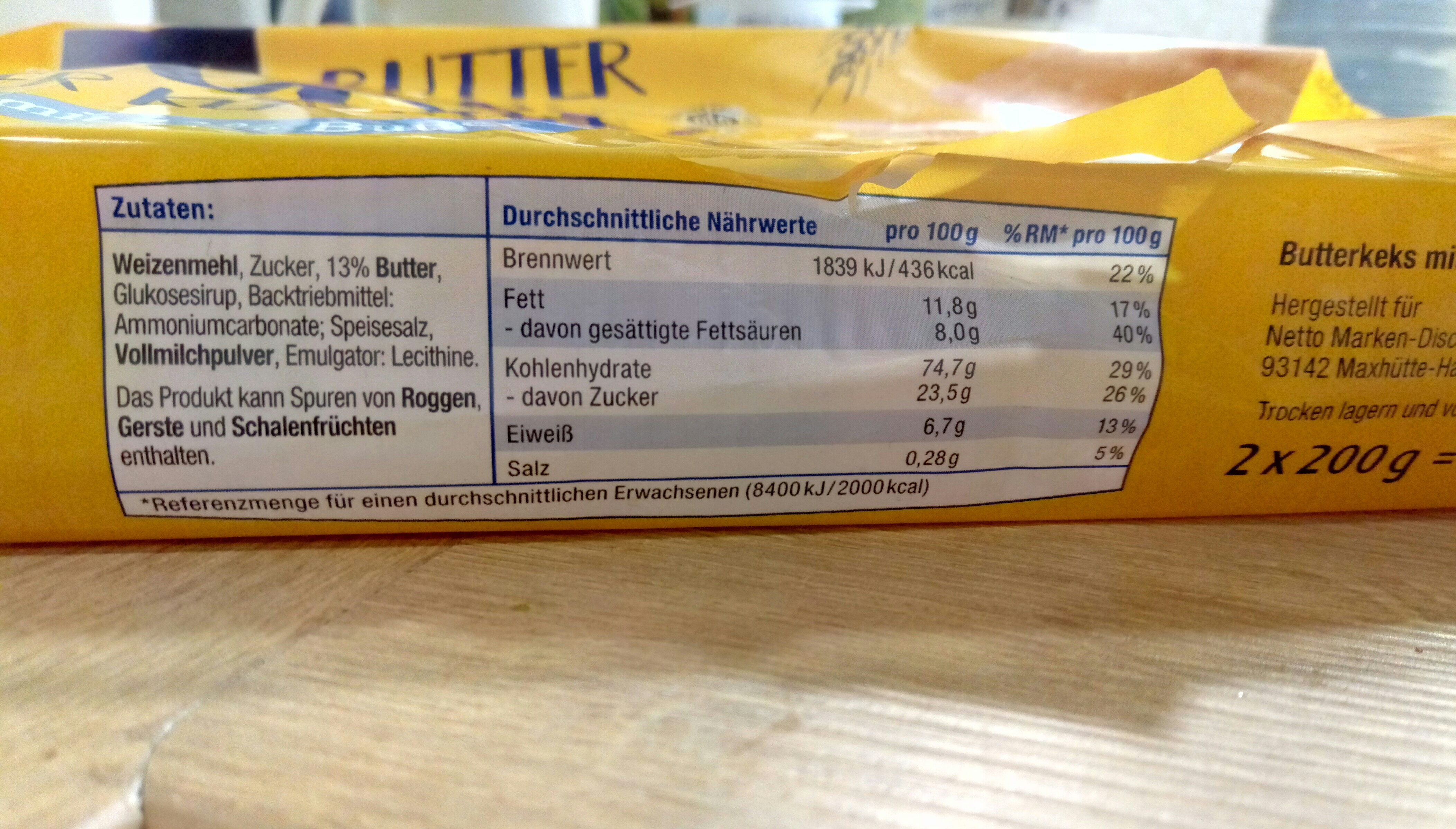 ButterKekse - Ingredients