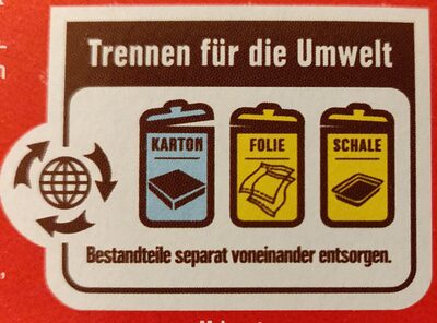 Schoko Waffelröllchen - Recycling instructions and/or packaging information - de