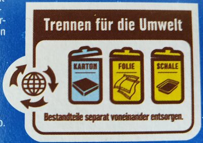 Schoko Waffeln - Instruction de recyclage et/ou informations d'emballage - de