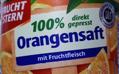 Fruchtstern - Orange 100% Direktsaft Mit Fruchtfleisch - Ingredientes - de