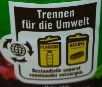 Sauerkirsch Nektar - Instrucciones de reciclaje y/o información de embalaje - de