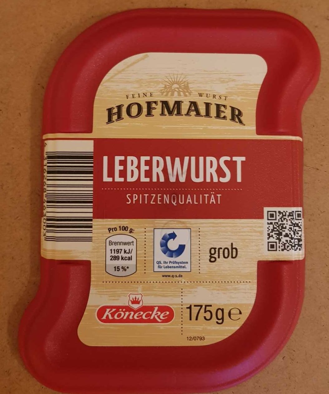 Leberwurst grob - Product - de