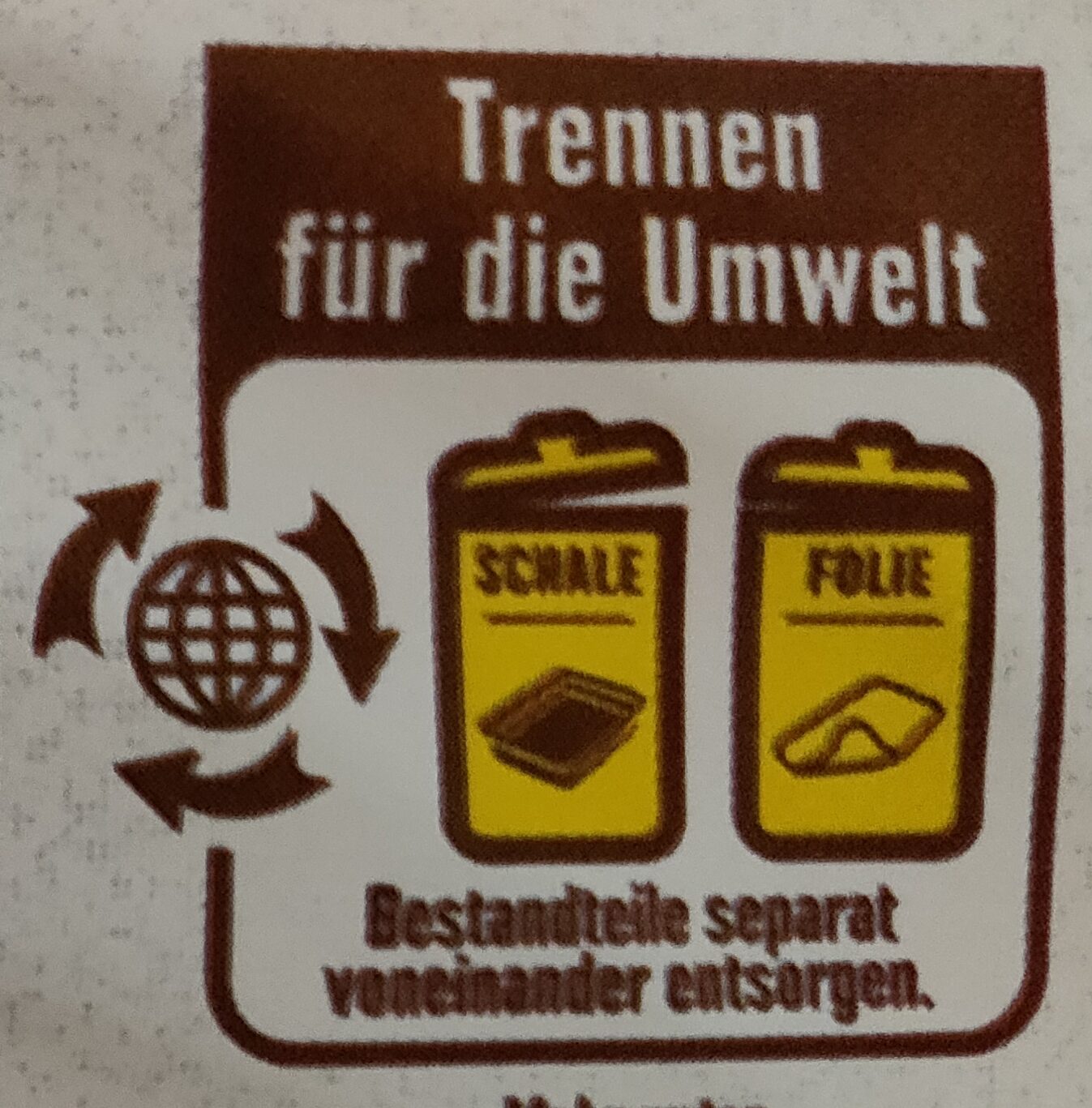 Kochhinterschinken - Instruction de recyclage et/ou informations d'emballage - de