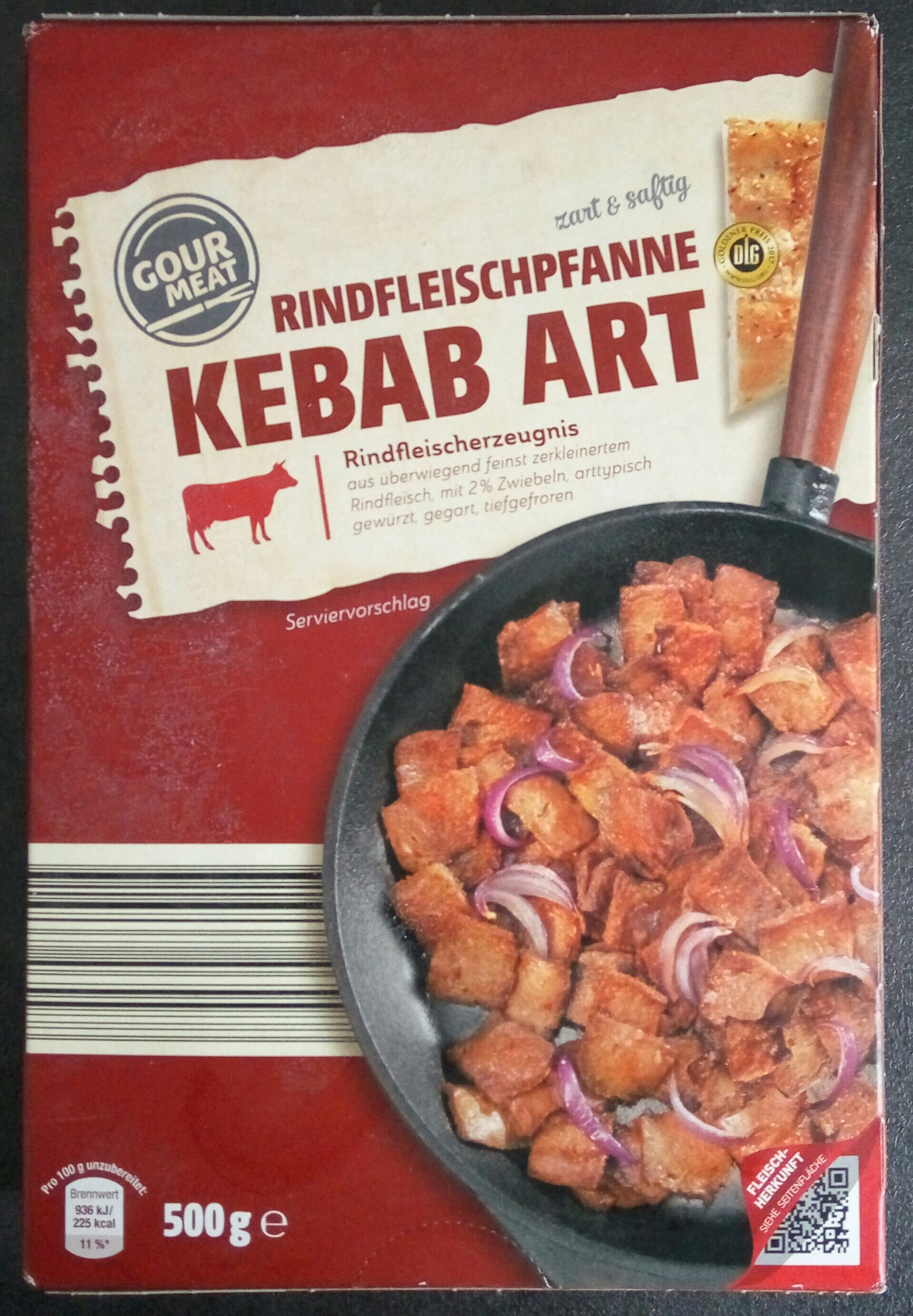 Rindfleischpfanne Kebab Art - Produkt