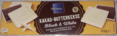 Kakao-Butterkekse Black & White - Produkt