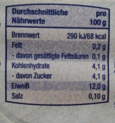 Speisequark, 0,2 % Fett - Produkt - en