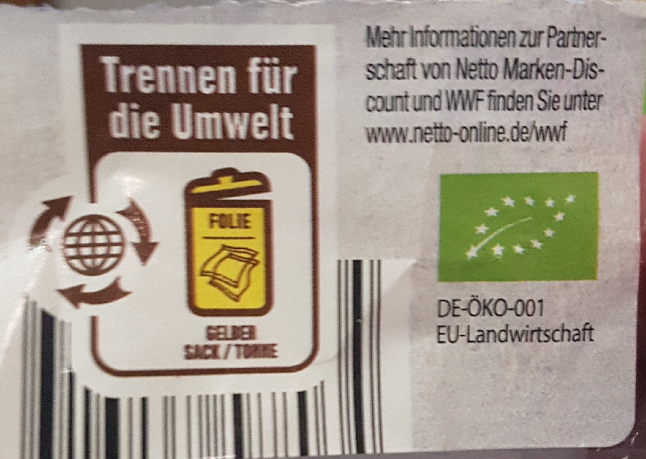 Bio-Dinkelbrot - Recycling instructions and/or packaging information - de