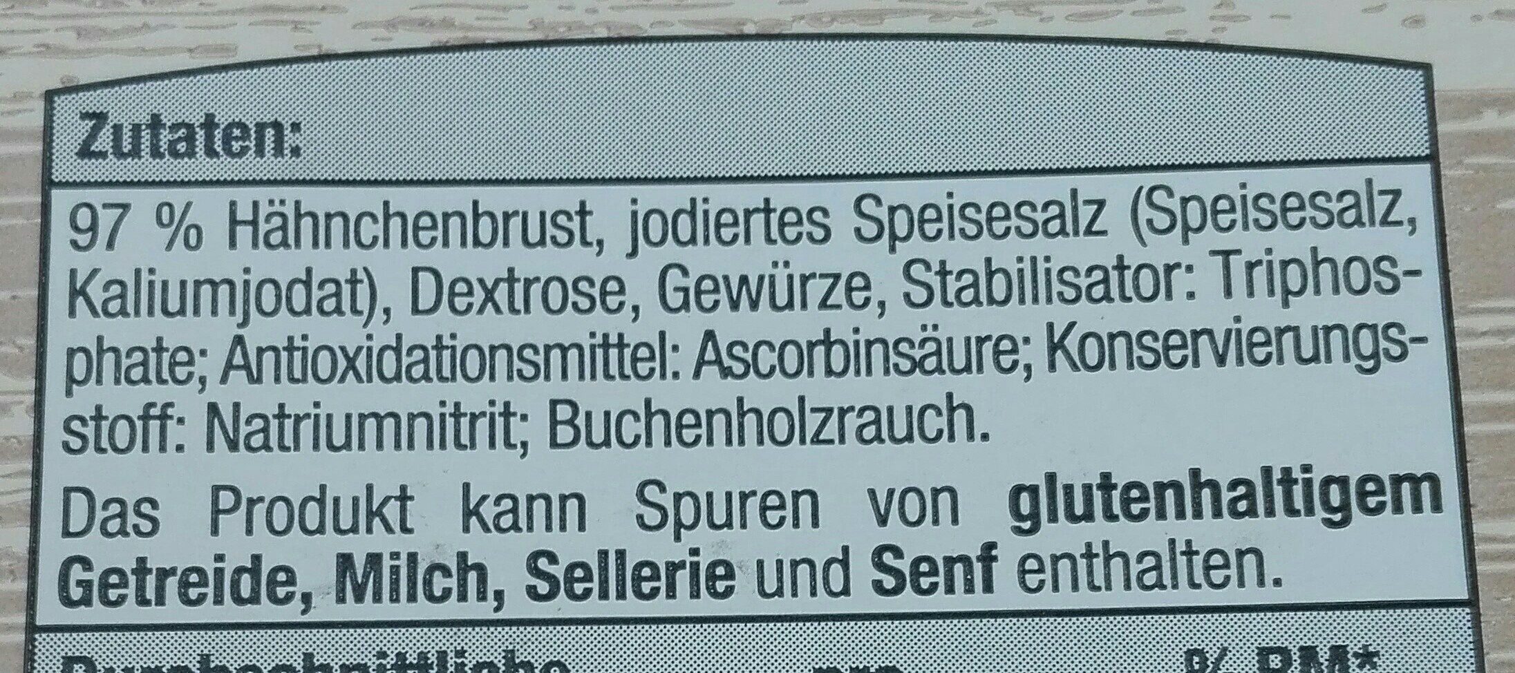 Hähnchen-Kasseler - Ingrédients