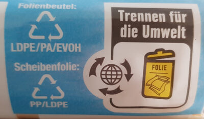 Toast Schmelzkäse 35% Fett - Recycling instructions and/or packaging information - de