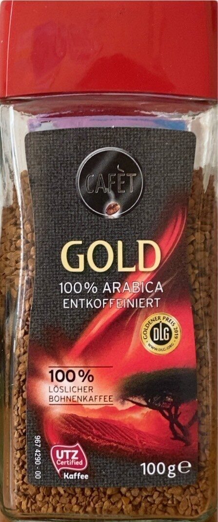 Gold löslicher Bohnenkaffee entkoffiniert - Produkt