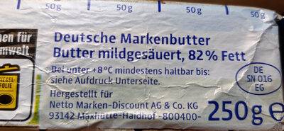Deutsche Markenbutter mildgesäuert - Ingredients - de