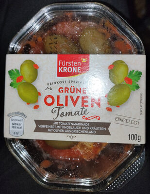 Grüne Oliven - Tomate - Produkt