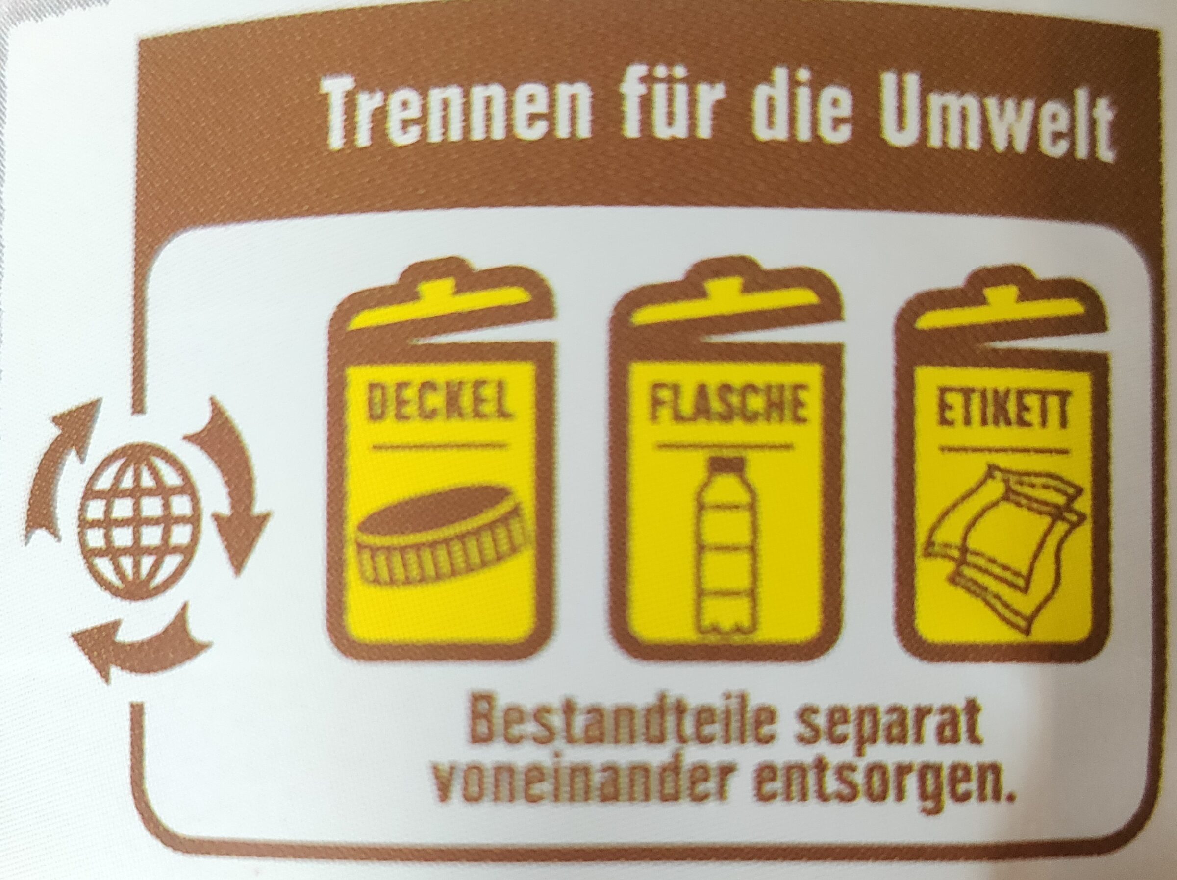 Direktsaft Orange - Instrucciones de reciclaje y/o información de embalaje - de