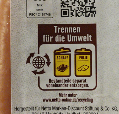 Wiener Würstchen - Instruction de recyclage et/ou informations d'emballage - de