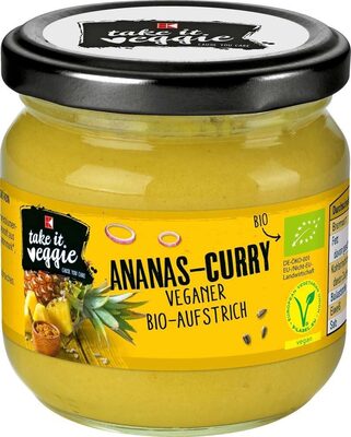 K-take it veggie Bio Brotaufstrich Ananas Curry - Product