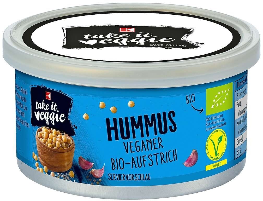K-take it veggie Bio Brotaufstrich Hummus - Produkt