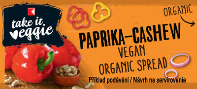 K-takeit veggie Bio Brotaufstrich Paprika Cashew - Produkt - de