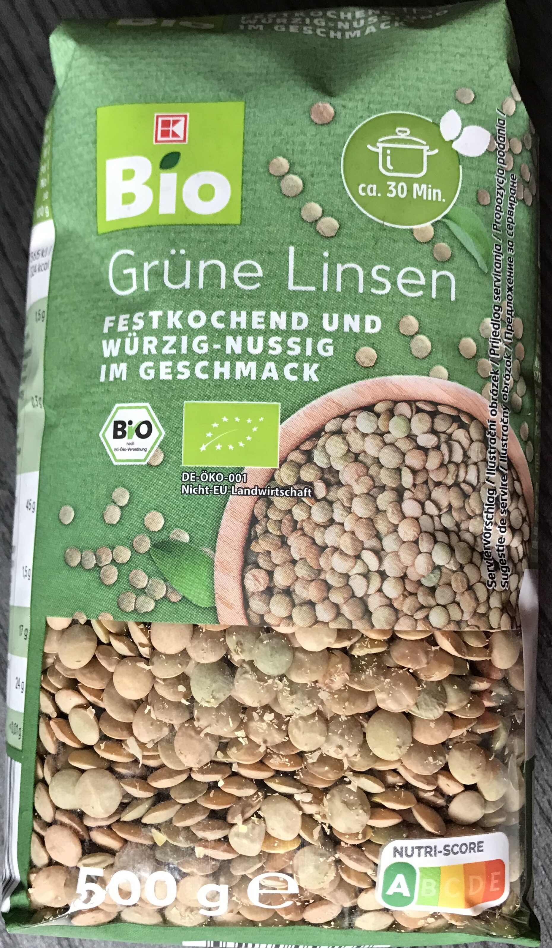 Grüne Linsen - Produkt