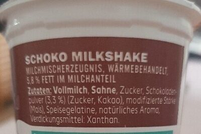 Schoko milkshake - Ingredientes - de