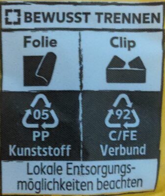 Butter-Toast - Recycling instructions and/or packaging information - de