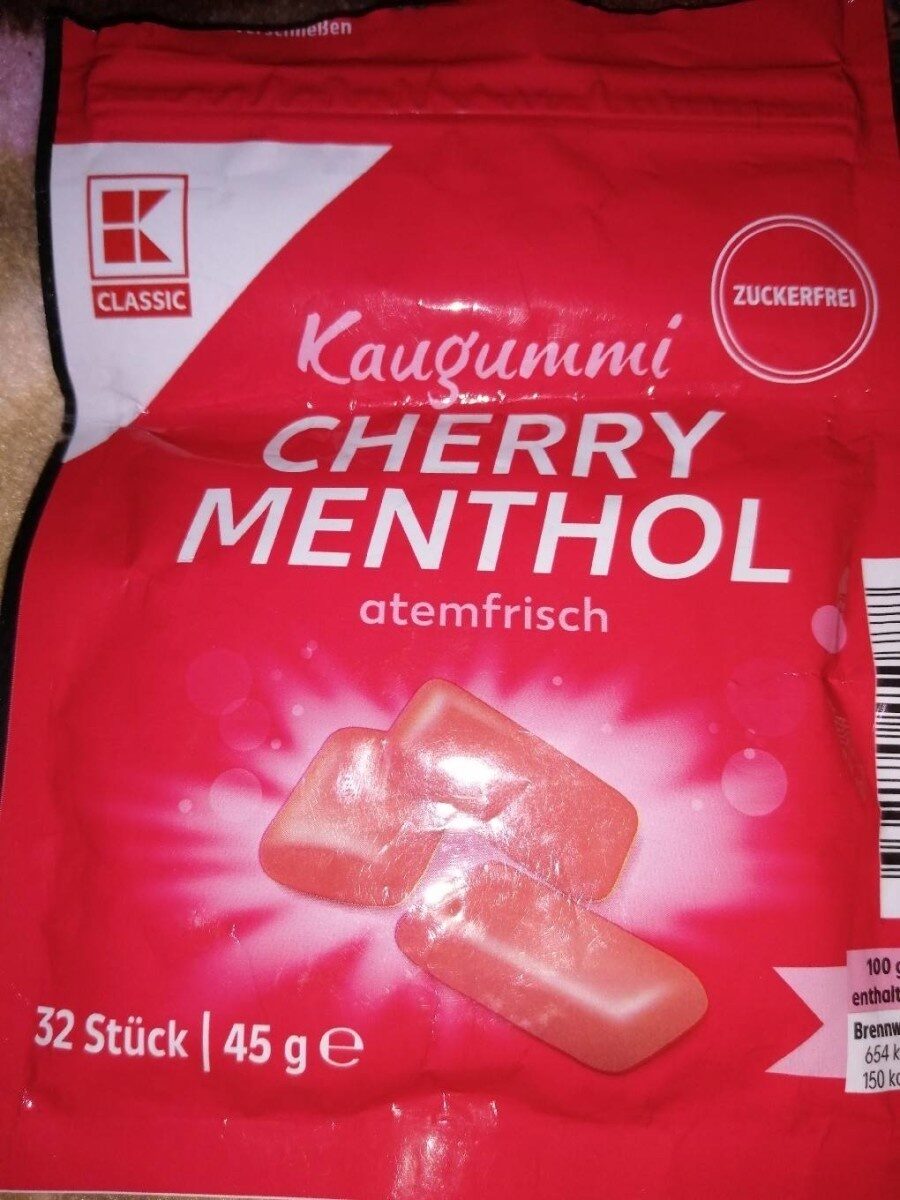 Kaugummi Cherry Menthol - Produkt