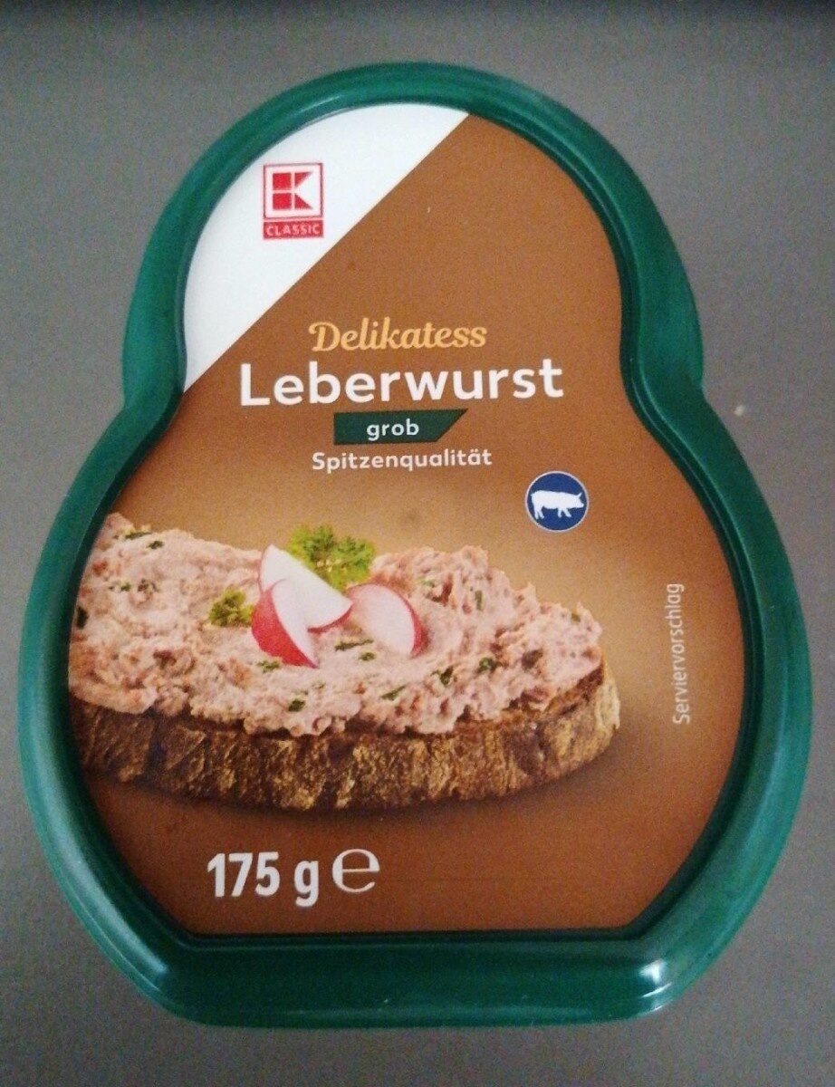 Delikatess Leberwurst Grob - Produkt - de
