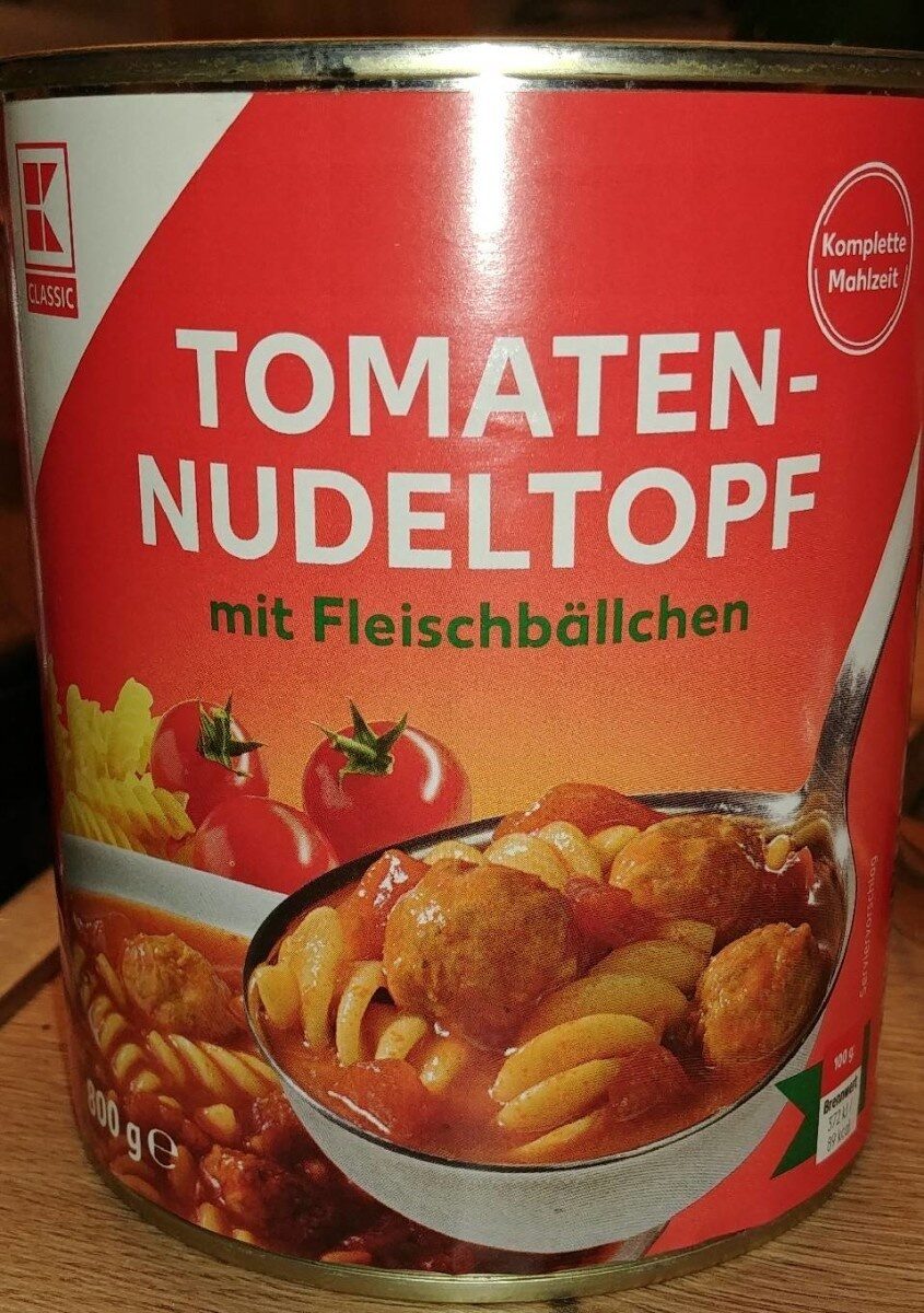 Tomaten-Nudeltopf mit Fleischbällchen - Produkt - de