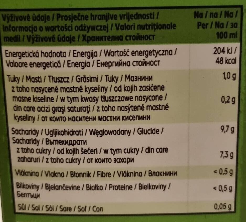 Organic rice drink - Wartości odżywcze - de