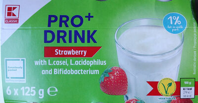 Napój jogurtowy o smaku truskawkowym. - Produkt