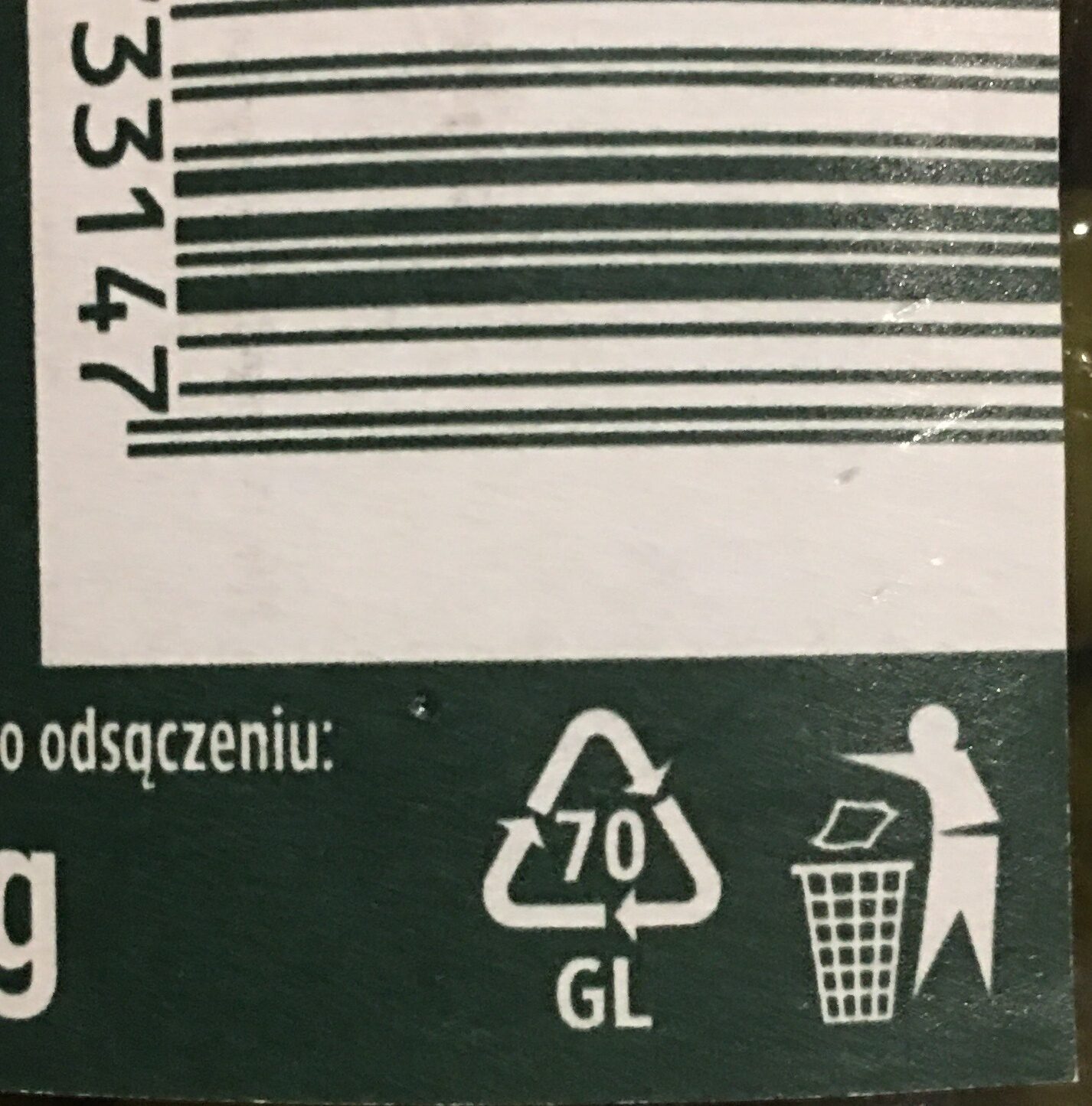Ogórki konserwowe z chili - Instrukcje dotyczące recyklingu i / lub informacje na temat opakowania