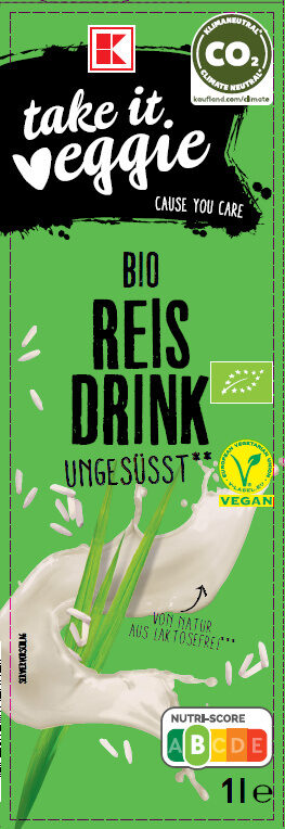 K-take it veggie Bio Reisdrink - Product - de